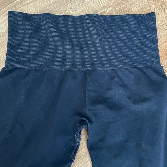Love your Assets Spanx High Waisted Seamless Shaping Blue Demin Wash Leggings XL - Picture 3 of 9